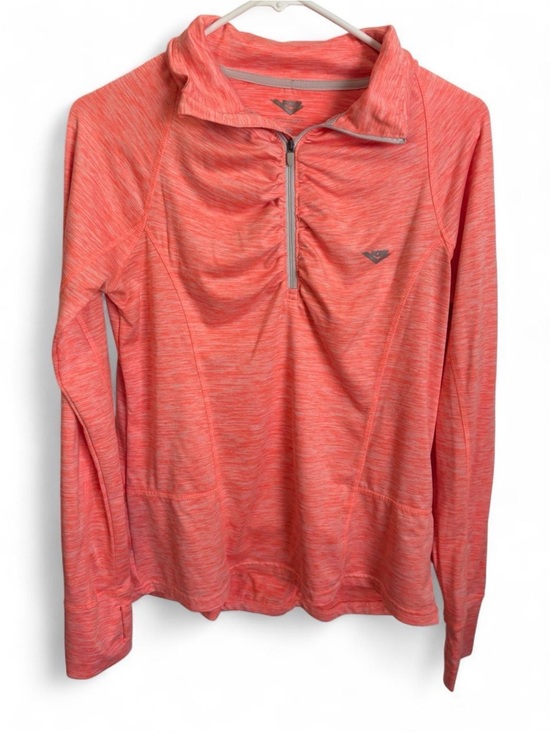 Pony Tops - Pony Coral Heather Half-Zip Long Sleeve Pullover
